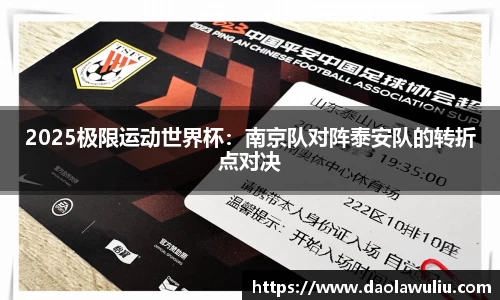 2025极限运动世界杯：南京队对阵泰安队的转折点对决